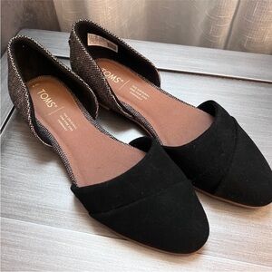 Toms Jutti D'Orsay Pointed Toe Flats Womens 6